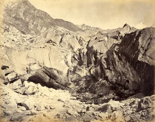 Source of the Ganges, Indien, ca 1860-70 (albumintryck)